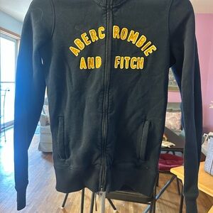 Abercrombie & Fitch Dark Blue Ribbed Jacket